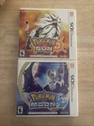 Pokemon Moon & Sun Nintendo 3DS - Both Tested!