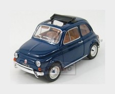 1:18 BURAGO Fiat 500L Open Roof 1968 Blue BU12035BL