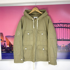 Pretty Green Creedence Smock Overhead Jacket | XXL | Khaki 90s Indie Mod