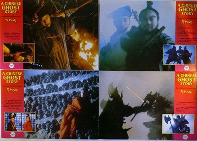 A Chinese Ghost Story - Joey Wong - Leslie Cheung - 4 Aushangfotos/Lobbycards-G1