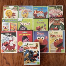 13 DVD Sesame Street Elmo Collection Christmas Countdown Potty Time Fiesta