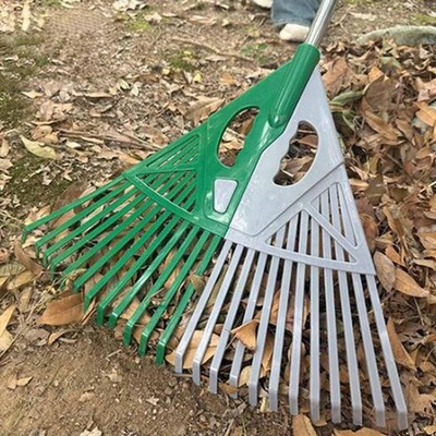 Garden Leaf Rake Head Garden Rake Backyard Gardening Tool Shrub Farm Weeding