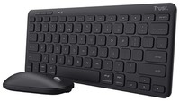 Trust Lyra BüRo Tastatur Rf Wireless + Bluetooth Schwarz