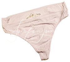 Victoria Secret Vintage Panty Brazilian Bikini Thong High Rise Lavender XL New