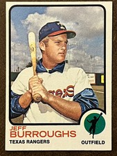 1973 Topps Baseball - #489 Jeff Burroughs Rangers EXMT-NM (Set Break)