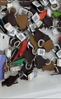 Assorted Multicolor Leather Metal Heart Shaped Keychains Mixed Lot 1350g — photo 3