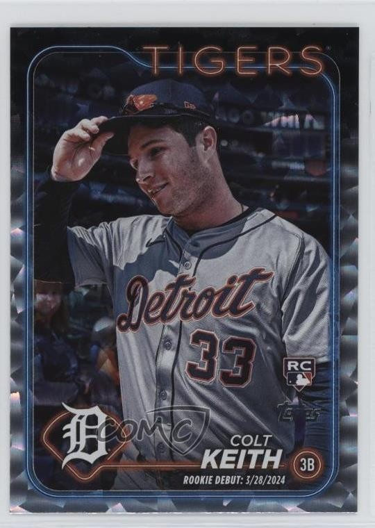 2024 Topps Update Debut Silver Crackle Foilboard Colt Keith Rookie RC 1o2w