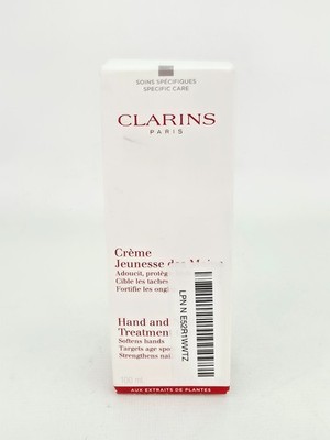 Clarins Hand Nail Treatment Cream Soften Hands Age Spots 100 ml  3.4 oz