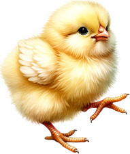 Yellow Bantham Chick Vinyl Sticker Decal?Chicken Cup Phone Toilet Laptop Graphic