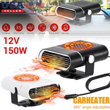 12V Portable Electric Car Heater Heating Fan Defogger Defroster Demister 150W