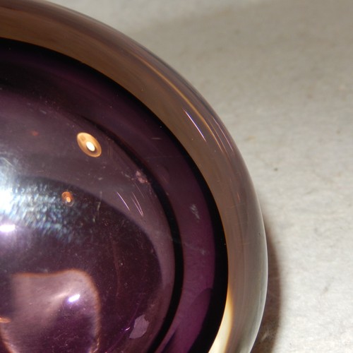 1955 Signed Holmegaard PER LUTKEN Sommerso Glass AMETHYST Vase Water Drop Bubble - Picture 6 of 9