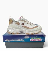 Skechers Shoes Womens Size 6.5 Off White D'Lites Popular Vote Sneakers 150241