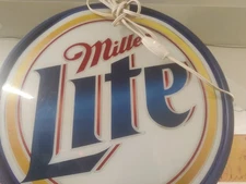20" Miller Lite Beer Double Sided Pub Light Up Sign Game Room Man Cave Bar Pub