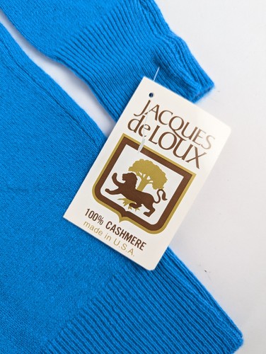NEU Jacques de Loux Damen Gr. 38 Kaschmir Blau Rollkragen Pullover Made in USA - Bild 2 von 8