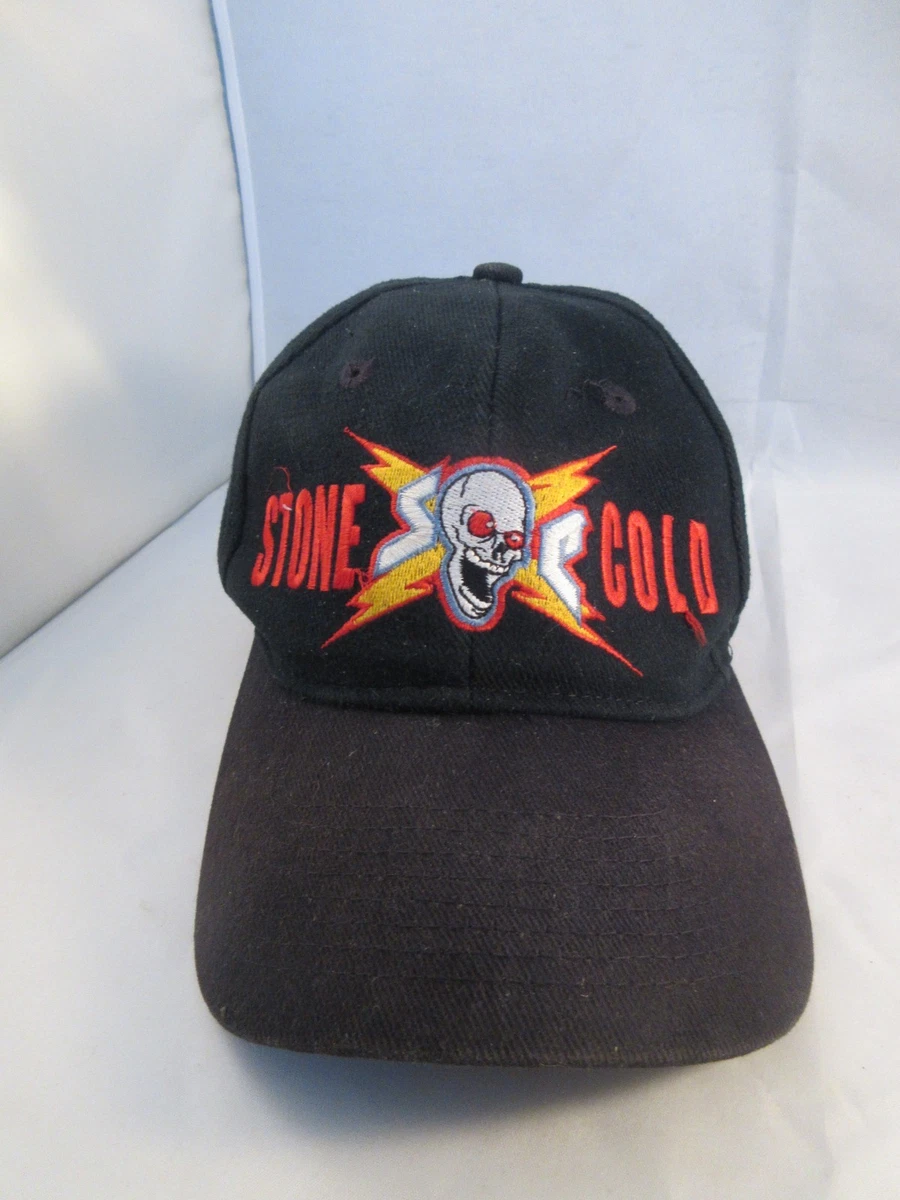 Chapeau Seau Vintage WWF 1998 Stone Cold Steve Austin - Noir - Taille Unique M/L