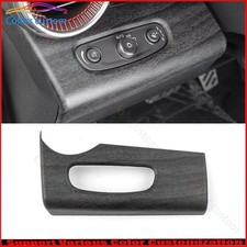 Cubierta del panel de control del interruptor de faros de grano de madera para Chevrolet Trax 2023-25