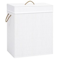 Bambus WäSchekorb WäSchesammler WäSchesack WäSchebox WäSchetrenner Weiß 83 L