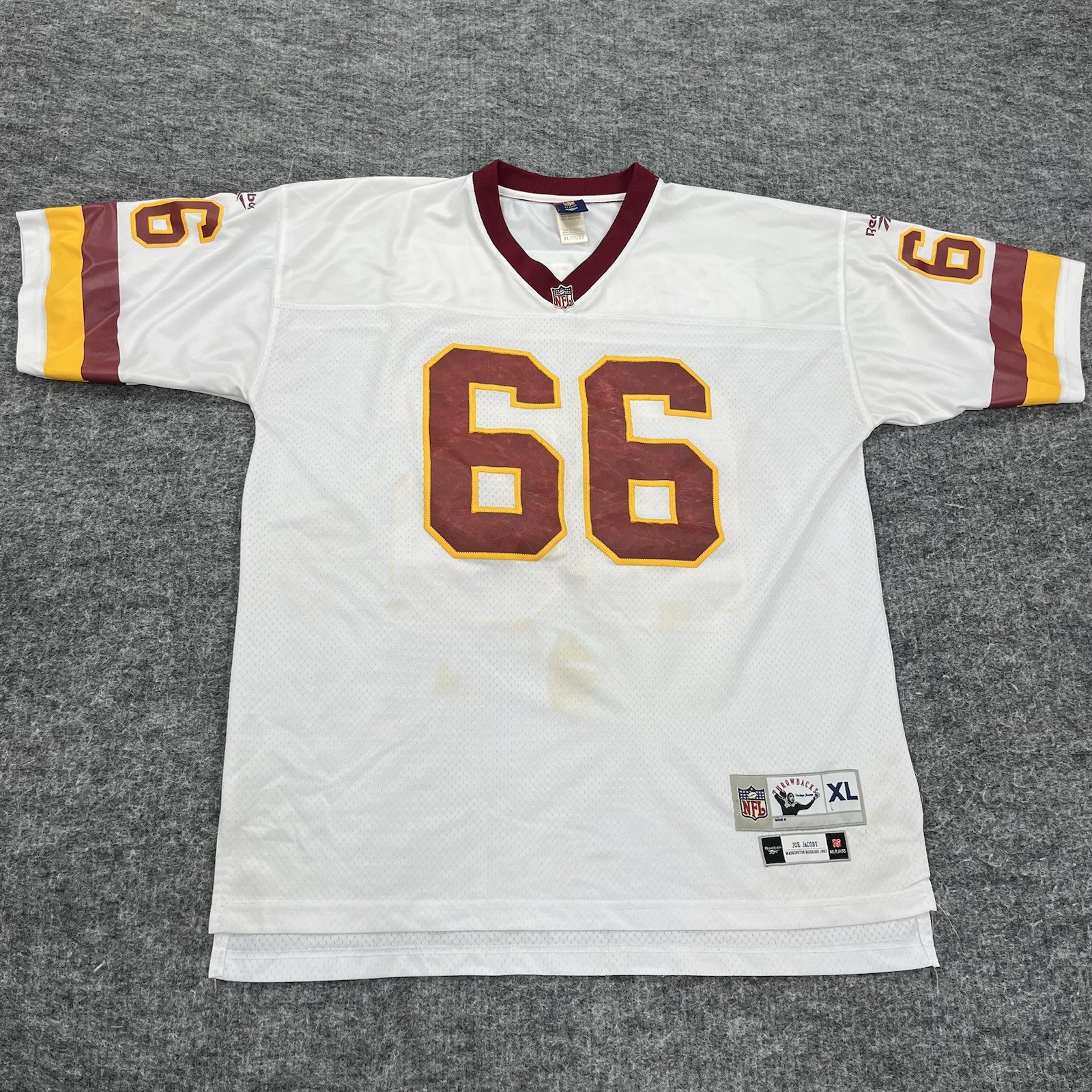 Joe Jacoby Washington Redskins Commanders Jersey Mens XL NFL Football Reebok