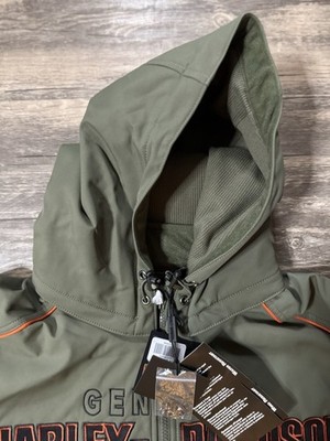 New Harley-Davidson Jacket Idyll Windproof Green Softshell