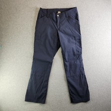 Duluth Pants Womens 12 Blue Dry On The Fly Bootcut Convertible Cargo Snap