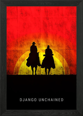 django unchained gerahmtes Wandbild Poster Leinwanddruck Bild