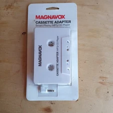 Magnavox Cassette Adapter - Smart Phone/MP3/CD Player to 3.5mm Adapter - New