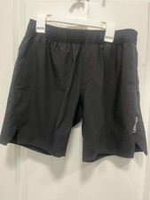 Legends Perforated Black Athletic Shorts Lined 28 Waist 7 Inch Inseam