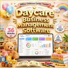 Daycare Management Software USB 36 Modules Childcare Preschool Windows Mac