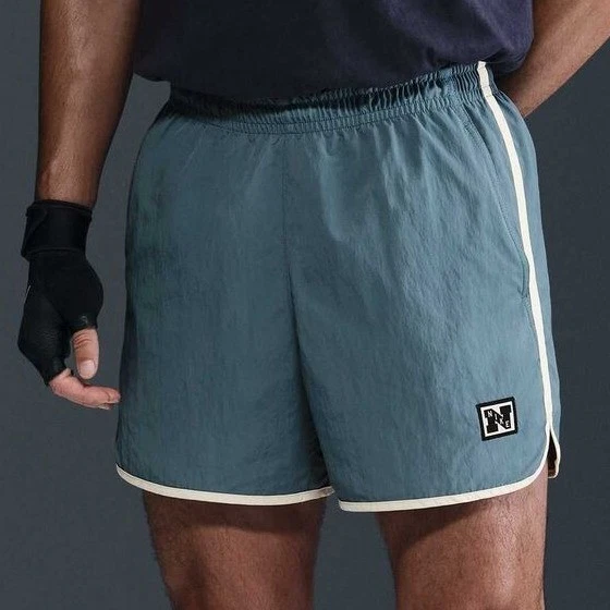 Nike Gym Heritage Dri-FIT Unlined 5" Shorts Adult XXL Blue White Training Gym