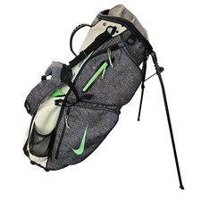 Nike Air Sport Gray Green Golf Stand Bag 8-Way With Equa Flex Harness Strap