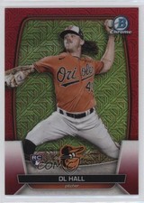 2023 Bowman Mega Box Chrome Red Mojo Refractor 2/5 DL Hall #9 x2o