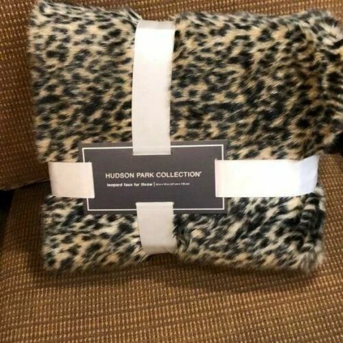 Hudson Park Collection Leopard 50x70" Faux Fur Throw - Image 2 of 3