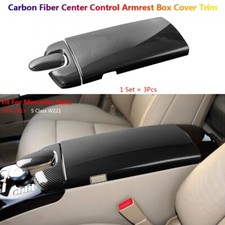 Carbon Fiber Car Center Console Armrest Box Cover Trims For Mercedes Benz S W221 Carbon Fiber Car Center Console Armrest Box Cover Trims For Mercedes Benz S W221
