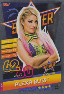 Karte 279 - Alexa Bliss - PPV Booster - Slam Attax Reloaded (2020)