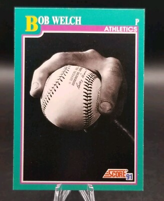 Bob Welch 1991 Score Oakland As Success Splitfinger MLB Baseball Sports Cards 
