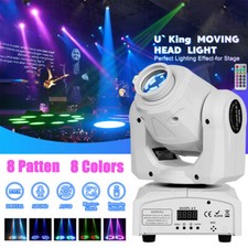 60W Moving Head Lights DMX 8GOBO WLED LED Stage Light with Remote DJ Disco Light
