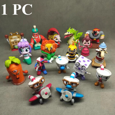 1 PC Cuphead Mystery Mini Blind Box Toy Statue Figurine Collectible Model Rare