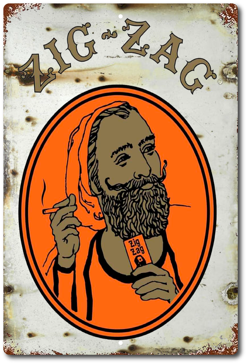 US Vintage Retro Tin Sign door Wall Decor Metal Bar Pub Poster Zig