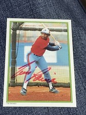 TIM RAINES 1986 TOPPS GLOSSY ALL STAR AUTOGRAPHED SIGNED # 15 EXPOS HOF