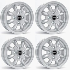 ULTRALITE CLASSIC MINI WHEELS 12" x 5J ET30 4x101.6 SILVER ALLOY WHEELS X4 Z0713