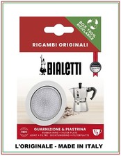 BIALETTI RICAMBI GUARNIZIONE 1/2 TAZZA + PIASTRINA CAFFETTIERA MOKINA ORIGINALE
