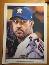 Justin Verlander Topps Game Within The Game Print 99/99 AUTO by Paul Jennis