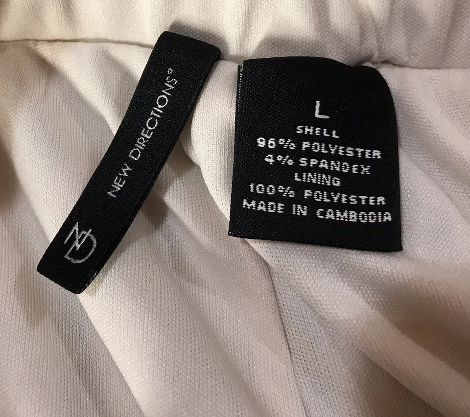 New Direction Large Frilly Pant leg Pull On Elastic Waist Side Layered Ruffles - Image 4 of 4