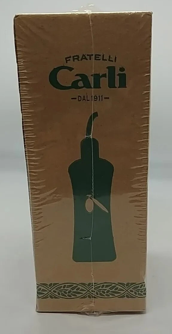 NIB SEALED FRATELLI CARLI WHITE CERAMIC OIL DISPENSER (B3-D10)