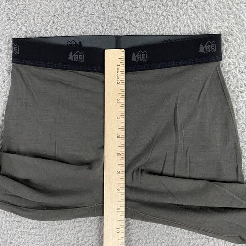 Rei Co-Op Base Layer Bottoms Kids Medium (10-12) Merino Wool Leggings Green - Picture 7 of 8