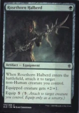 Rosethorn Halberd - Throne of Eldraine: #175, Magic: The Gathering Nm R92