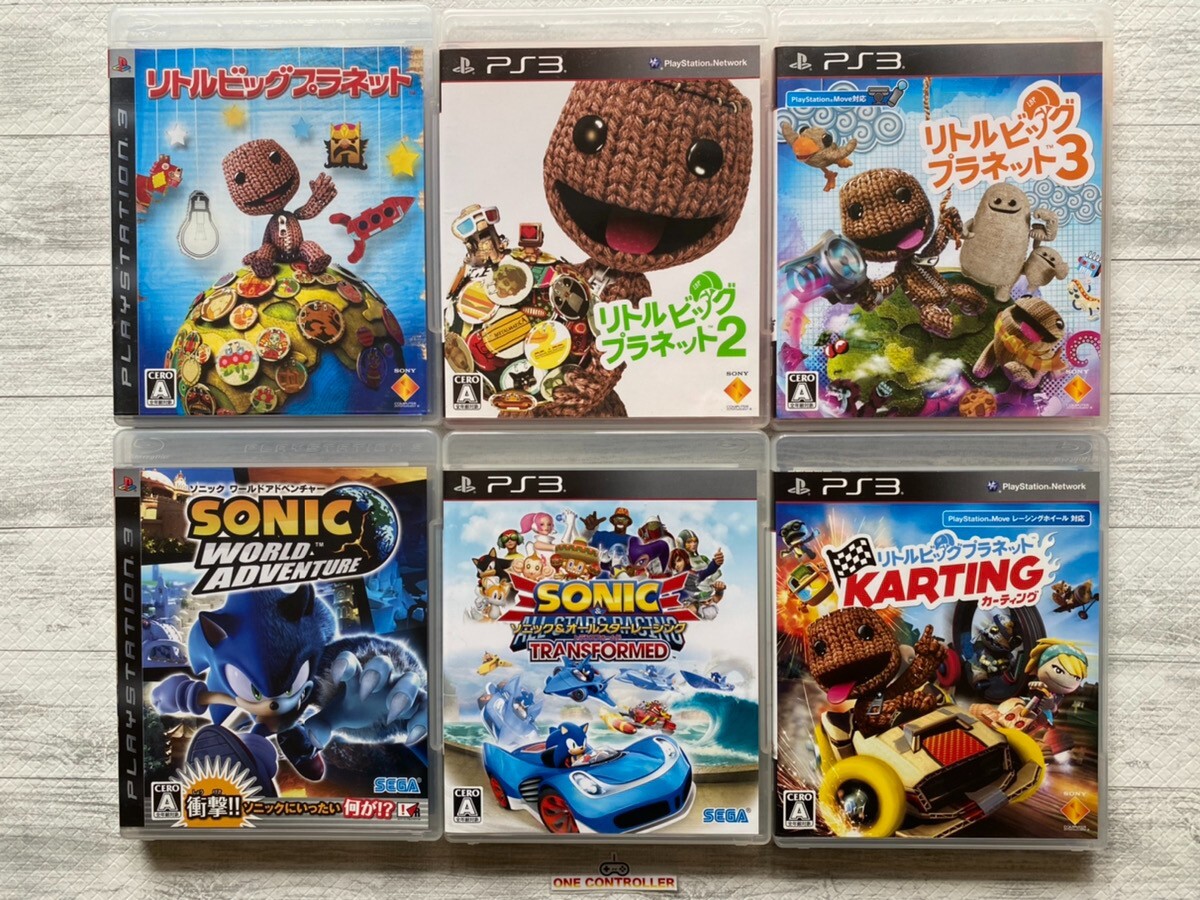 SONY PS3 Little Big Planet 1 2 3 & Karting & Sonic World Adventure