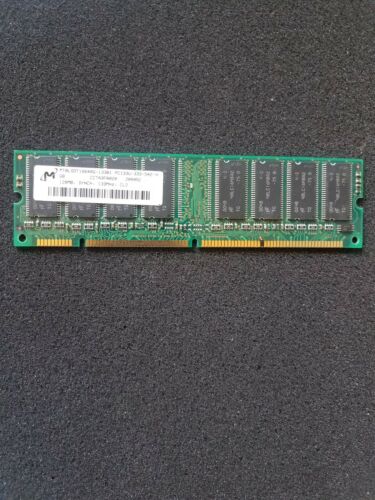 Micron 128 MB, PC-133U, SDRAM, 168 Pin, Modellnummer MT8LSDT1664AG-133B1 - Bild 1 von 3