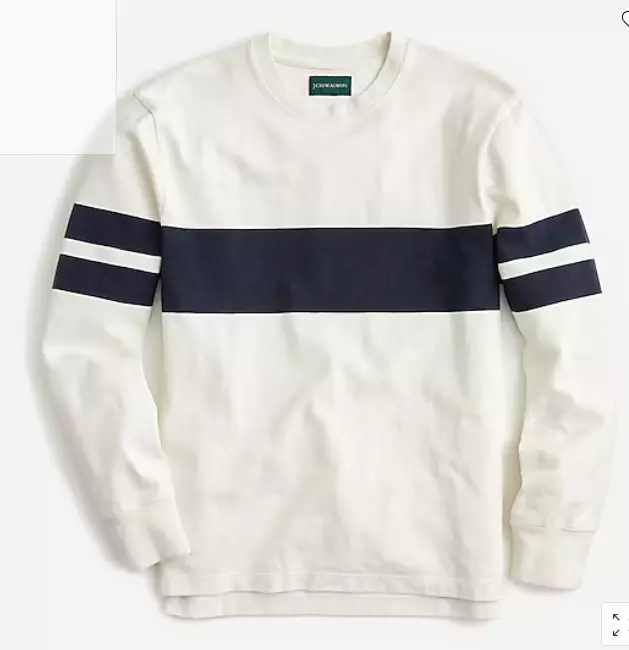 1984 rugby crewneck in chest stripe clearance