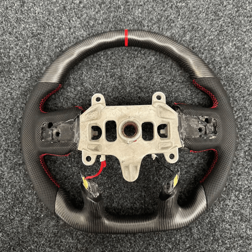 For Dodge Overlord Dragon Ram Matte Carbon Fiber Sport Modified Steering Wheel - Picture 6 of 7